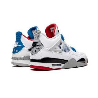 NIKE 耐克 Air Jordan 4 What The CI1184 146 30周年 篮球鞋 (红蓝鸳鸯、40.5)