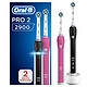  中亚Prime会员：BRAUN 博朗 Oral-B 欧乐-B Pro 2 2900 3D智能电动牙刷 2支装　