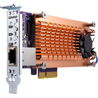 QNAP 威联通 QM2-2P10G1TA M.2 PCIe SSD含单口万兆扩充卡