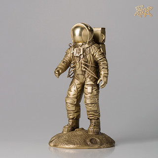 铜师傅 全铜摆件《登月（小号）》限量3000套 铜工艺品 宇航员