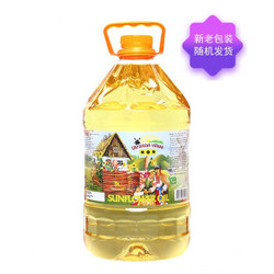 乌克兰进口食用油 原瓶原装 乌克兰乡村 葵花籽油5L 物理压榨 *2件