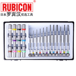 罗宾汉（RUBICON）进口精密珠宝钟表螺丝刀RSF-1203(12支装) 十字 一字螺丝批套装