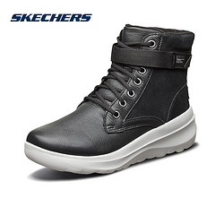 Skechers斯凯奇女鞋新款绑带休闲短靴 绒里冬靴休闲鞋 15546