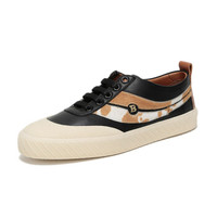 BALLY 巴利 女士黑色多色皮质/牛毛系带低帮运动鞋板鞋 SHENNON-PO/00 6226164 4/37码