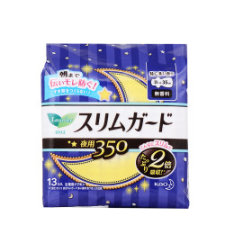 Kao 花王 乐而雅 超薄零触感夜用绵柔卫生巾 13片x35cm *3件