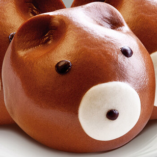 【千味央厨手抓饼】千味央厨 熊仔包 360g*2袋(12个装*2袋 豆沙馅 儿