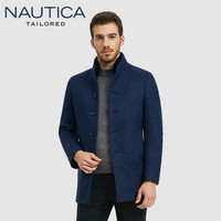 诺帝卡 NAUTICA 2019秋冬新款时尚商务休闲毛呢外套NDY96496 藏蓝 52