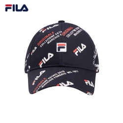 FILA 斐乐官方 情侣款棒球帽 2019夏季新款男女logo满印鸭舌帽