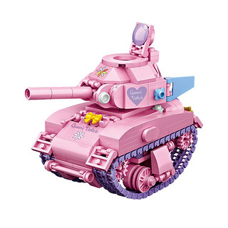LOZ 俐智 MINI车模系列 1118 粉红小坦克