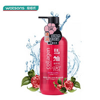 Watsons 屈臣氏  骨胶原马油山茶花洗发水 500ml+水润柔顺洗发水 500ml *6瓶