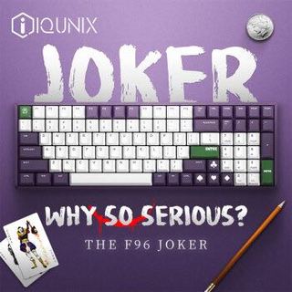 IQUNIX F96-Joker机械键盘 无线键盘 CNC铝合金外壳PBT热升华键帽蓝牙双模游戏键盘 双模 RGB背光 cherry茶轴