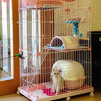 爱丽思猫笼爱丽丝猫笼子猫别墅宠物猫咪笼子双层二层三层大号猫舍