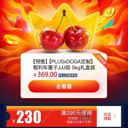智利原箱进口车厘子 JJJ级 5kg 果径约30-32mm