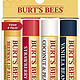 Burt's Bees 100% Natural Moisturizing Lip Balm, Multipack - 4 Tubes *3件