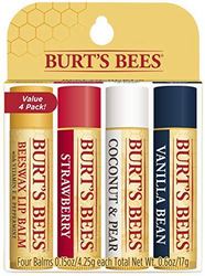 Burt's Bees 100% Natural Moisturizing Lip Balm, Multipack - 4 Tubes *3件