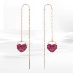 SWAROVSKI 施华洛世奇 GINGER 5472445 爱心耳环