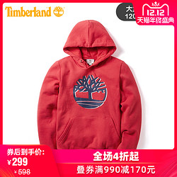 Timberland添柏岚大童19春夏新款童装树形LOGO连帽卫衣|A1CGS