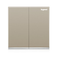 legrand 罗格朗 开关插座面板86型逸景米兰金大面板墙壁电源插座开关 双开单控