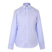CANALI 康纳利 男士浅蓝色棉质格纹长袖衬衫 XA1 GD01046 402 39码