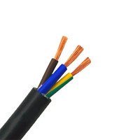 纯铜芯软电线电缆线3芯1.5平方（100米每卷）