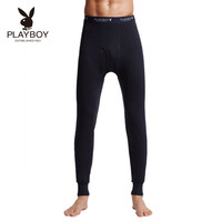 花花公子薄款纯棉秋裤男基础保暖裤明根修身打底衬裤7769 藏青 XXL