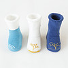 馨颂婴儿袜子3双加厚毛圈宝宝地板袜防滑儿童学步袜冬季套装 蓝色+白色+藏蓝 12-14(S)(0-6个月)