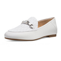 MICHAEL KORS 迈克 科尔斯 MK 女士白色牛皮PVC休闲鞋 40S9CHFP3L BRIGHT WHT 7