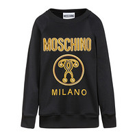 MOSCHINO 莫斯奇诺 双问号系列圆领卫衣运动衫 女款 黑色 38码 E J1709 0529 4555 38 黑色 38