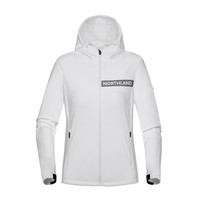 诺诗兰NORTHLAND 秋冬新款软壳冲锋衣防风加绒外套保暖夹克防泼水加厚透气户外软壳衣 女款 亮白色 M 165/88A