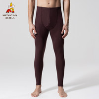 稻草人秋裤男薄款棉毛裤男士打底裤衬裤线裤春秋冬季紧身保暖裤 AH900M9 咖啡 XXL