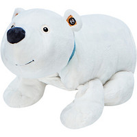 如比(Zoobie)玩具 北极熊毛绒玩具三合一(娃娃玩偶公仔+抱枕靠枕+宝宝抱毯睡毯空调毯)儿童生日礼物BP201