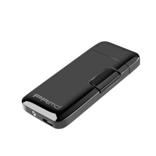 PRIMO 普力魔 Primo打火机USB充电打火机 创意礼物双电弧防风轻薄款火机usb-065黑冰