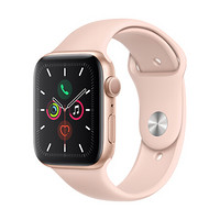 苹果 Apple Watch Series 5智能手表（GPS款 44毫米金色铝金属表壳 粉砂色色运动型表带 MWVE2CH/A)