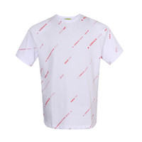 VERSACE JEANS 范思哲 奢侈品 男士白色棉质LOGO图案圆领短袖T恤 B3GTB76K 36610 003 XL码