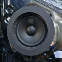 乐往 6寸6.5寸通用音响隔音喇叭美音圈 隔音圈 密封圈 汽车音响改装隔音丽音圈 高密度慢回弹喇叭垫2个装