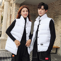 凯撒 KAISER 棉马甲男2019冬季韩版潮流运动休闲学生坎肩背心无袖外套羽绒棉马夹 白色 XL
