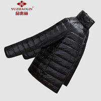 俞兆林（YUZHAOLIN）轻量羽绒服 男士立领轻薄保暖羽绒服外套211-588黑色XL
