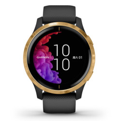 GARMIN 佳明 Venu 智能运动手表 耀金黑(呼吸追踪+血氧测量+进阶睡眠追踪+生理期追踪+水分补充+无线支付)