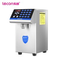 乐创（lecon）果糖机 奶茶店设备全套水吧台专用全自动果糖机定量机16格准确 银色 LC-GT117A