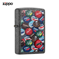 之宝（ZIPPO）打火机 畅爽开怀--氧化黑 质感哑漆 彩印徽章 211-C-000005 煤油防风火机