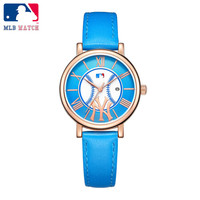 美职棒(MLB)手表女士 轻薄简约时尚女表 潮流防水女士腕表MLB-YH007-4