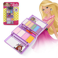 芭比儿童化妆品玩具女孩生日儿童节礼物口红指甲油眼影彩妆化妆盒套装组合 芭比娃娃公主梦幻化妆盒