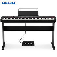 卡西欧（CASIO）电钢琴 CDP-S150时尚便携式 88键通用考级钢琴套机（黑色单机+木质琴架+三踏板）
