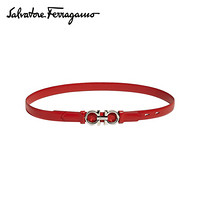 Salvatore Ferragamo 菲拉格慕 经典款女士Gancini系列红色牛皮革腰带 0715736_C  _ 75