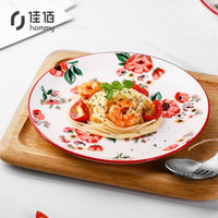 佳佰 美式系列 陶瓷餐盘 8英寸 2个装