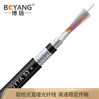 博扬（BOYANG) BY-GYTA-48B1 48芯单模室外光缆 GYTA层绞式室外架空/管道光纤线 100米（长度可定制）