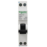施耐德电气（Schneider Electric）带漏电保护断路器 空开 双进双出 Acti9系列 Vigi+ 1P+N C20A A9D91620