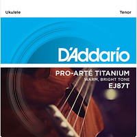 达达里奥（D'Addario）EJ87T钛纤维次中音尤克里里Ukulele琴弦套弦美产26寸专用