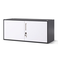 奈高NG文件柜办公柜档案柜资料柜储物柜拆装薄边灰白单节柜带隔板