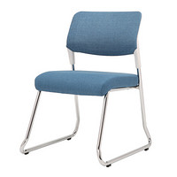 ZHONGWEI 中伟 办公椅弓形椅会议椅培训椅家用电脑椅网布椅子-蓝色